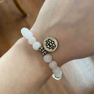 Mala Bracelet with Lotus Charm